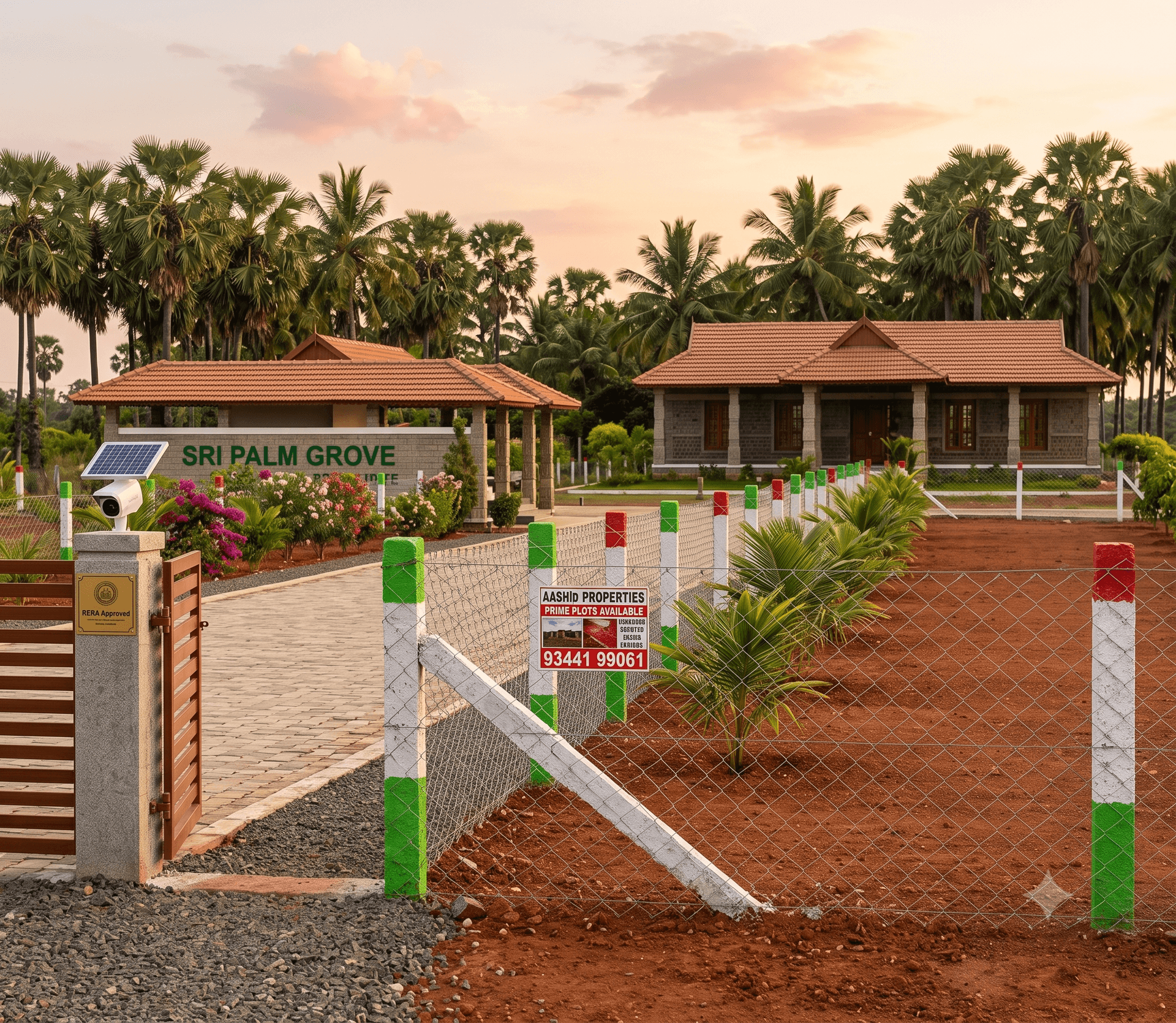 Rock Stone Fencing in Karur